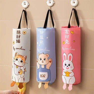 Túi Đựng Rác Treo Tường Hình Thú Đáng Yêu - Bảo Quản Dụng Cụ Nhà Bếp, Chỉ 19.900 VND