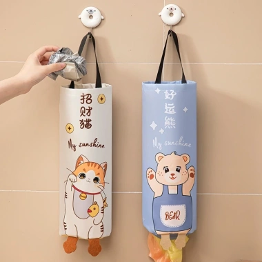 Túi Đựng Rác Treo Tường Hình Thú Đáng Yêu - Bảo Quản Dụng Cụ Nhà Bếp, Chỉ 19.900 VND
