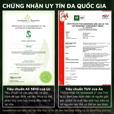 Túi đựng rác tự phân hủy sinh học DandiHome không gây hại môi trường, có dây rút 20 túi/cuộn – 20.000₫ 9 Túi đựng rác tự phân hủy sinh học DandiHome không gây hại môi trường, có dây rút 20 túi/cuộn – 20.000₫ 9
