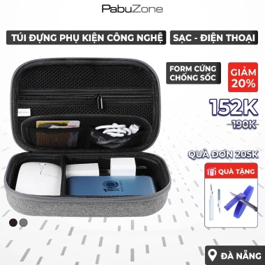 Túi Đựng Sạc Cáp Form Cứng – Đựng Sạc Dự Phòng, Chuột USB, Hộp Phụ Kiện Laptop