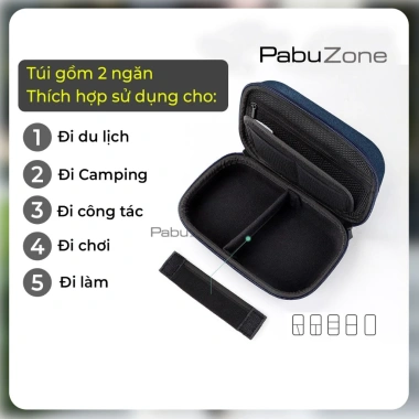 Túi Đựng Sạc Cáp Form Cứng – Đựng Sạc Dự Phòng, Chuột USB, Hộp Phụ Kiện Laptop