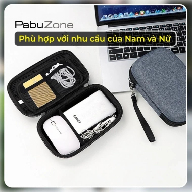 Túi Đựng Sạc Cáp Form Cứng – Đựng Sạc Dự Phòng, Chuột USB, Hộp Phụ Kiện Laptop 7 Túi Đựng Sạc Cáp Form Cứng – Đựng Sạc Dự Phòng, Chuột USB, Hộp Phụ Kiện Laptop 7