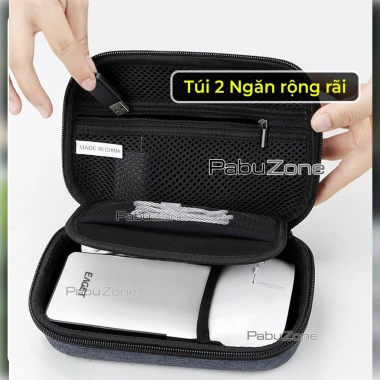 Túi Đựng Sạc Cáp Form Cứng – Đựng Sạc Dự Phòng, Chuột USB, Hộp Phụ Kiện Laptop 9 Túi Đựng Sạc Cáp Form Cứng – Đựng Sạc Dự Phòng, Chuột USB, Hộp Phụ Kiện Laptop 9