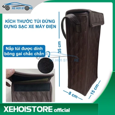 Túi đựng sạc xe máy điện da 5D cho Vinfast Feliz S, Vento S, Theon S, Klara S, Evo200 - Giá 99.999₫ 6