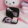 Túi Đựng Tai Nghe + Dây Cáp Sạc USB Khóa Kéo - Thiết Kế Dễ Thương, Tiện Dụng, Giá 47.190đ 5