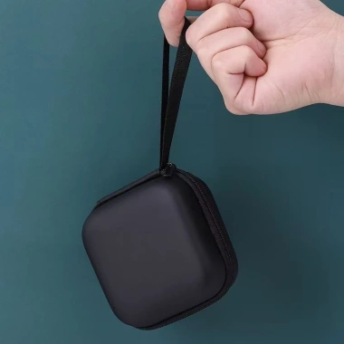 Túi đựng tai nghe MINISO lưới kéo, phù hợp Bluetooth, Cáp USB, bộ sạc – chỉ 99.000₫