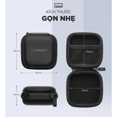 Túi đựng tai nghe, USB Ugreen 40.816 chống sốc, chống nước - Bảo hành 18 tháng - 65.000 5