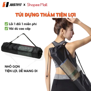 Túi đựng thảm yoga JUSTFIT cao cấp dày 8-10 mm, bảo vệ tốt, giá chỉ 21.000₫