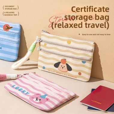 Túi đựng thẻ ID BENYTRRO vải di động – Hộp hộ chiếu chống nước, phim hoạt hình dễ thương, giảm giá 66.960₫