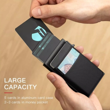 Túi đựng thẻ kim loại nam ngoại thương, chống trộm RFID, hợp kim nhôm châu Âu và Mỹ, giảm 20% 4