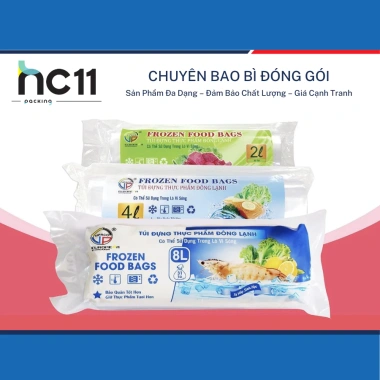 Túi đựng thực phẩm đông lạnh 2L-4L-8L 1 cuộn, bảo quản lâu, giá ưu đãi 34.999