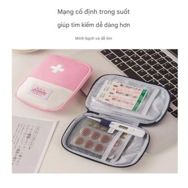 Túi Đựng Thuốc Nhiều Ngăn Du Lịch KLAUD - Dụng Cụ Y Tế Di Động, Đựng Đồ Cá Nhân