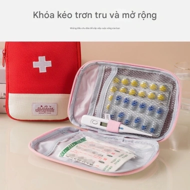 Túi Đựng Thuốc Nhiều Ngăn Du Lịch KLAUD - Dụng Cụ Y Tế Di Động, Đựng Đồ Cá Nhân