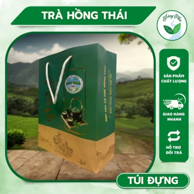 Túi đựng trà xanh Thái Nguyên - Thương hiệu Trà Hồng Thái, quà tặng ưu đãi 16.000đ 4