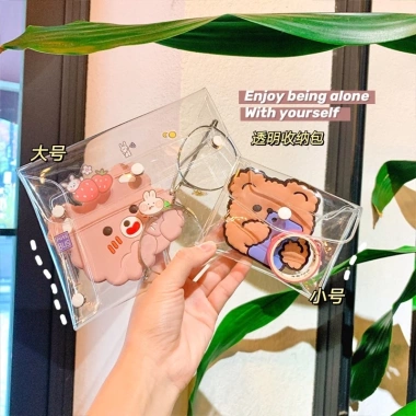 Túi Đựng Trang Điểm PVC 8×10cm Hàn Quốc - Tiện Dụng cho Mỹ Phẩm, Hộ chiếu, Bút - 25.000₫ 2