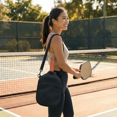 Túi Đựng Vợt Pickleball ZoneX Đeo Chéo Chống Thấm - Ngăn Bóng Siêu Tiện Lợi 4