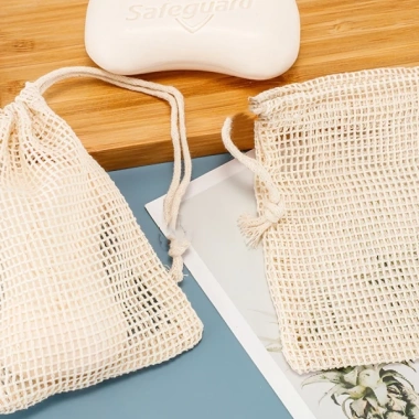 Túi Đựng Xà Phòng Tạo Bọt 100% Cotton Tự Nhiên - Sạch, Bền, Thân Thiện Môi Trường, Giá Ưu Đãi 13.000đ