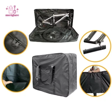 Túi đựng xe đạp gập lại, bảo vệ khi vận chuyển, chuẩn máy bay, tàu hỏa, ô tô 5