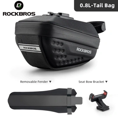 Túi Đuôi Xe Đạp ROCKBROS Carbon + PU Cứng - Phụ Kiện Bảo Vệ, Giá 524k 8 Túi Đuôi Xe Đạp ROCKBROS Carbon + PU Cứng - Phụ Kiện Bảo Vệ, Giá 524k 8