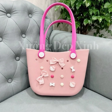 Túi EVA thời trang đi biển mùa hè không thấm nước, kèm charm - chỉ 169k 8
