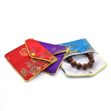Túi Gấm 8x10 Khuy Bấm Khoá Kéo Đựng Trang sức - Giá chỉ 15.000 VNĐ 5