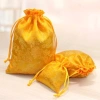 Túi gấm đỏ vàng may mắn - Thêu hoa, long phụng, đựng quà Tết, giá 5.000 VND 2