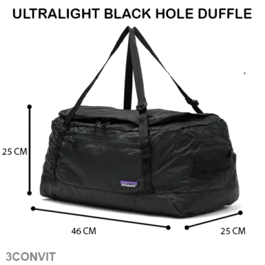 Túi gấp gọn du lịch Patagonia Ultralight Black Hole Duffel – Nhẹ, chịu lực, giá 200.000₫
