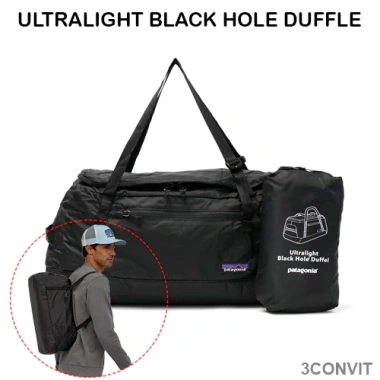 Túi gấp gọn du lịch Patagonia Ultralight Black Hole Duffel – Nhẹ, chịu lực, giá 200.000₫