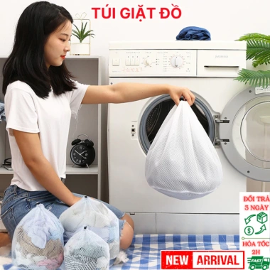 Túi giặt 2 lớp lưới polyester bảo vệ quần áo - Giá 21.400 VND, giảm mạnh