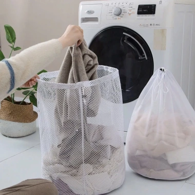 Túi giặt 2 lớp lưới polyester bảo vệ quần áo - Giá 21.400 VND, giảm mạnh