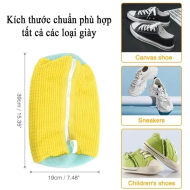 Túi giặt Babyboom polyester có đệm lưới và khóa kéo - Bảo vệ form giày, 85.000 VND 7 Túi giặt Babyboom polyester có đệm lưới và khóa kéo - Bảo vệ form giày, 85.000 VND 7
