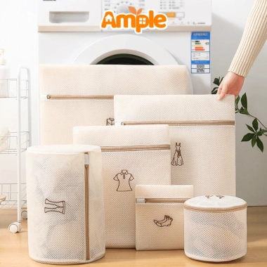 Túi giặt đồ 3 lớp lưới có khóa kéo - Bảo vệ quần áo, không rối, không co dãn, chỉ 25.000 VND