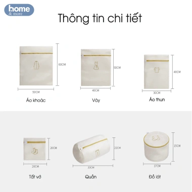 Túi giặt đồ 3 lớp lưới có khóa kéo - Bảo vệ quần áo, không rối, không co dãn, chỉ 25.000 VND