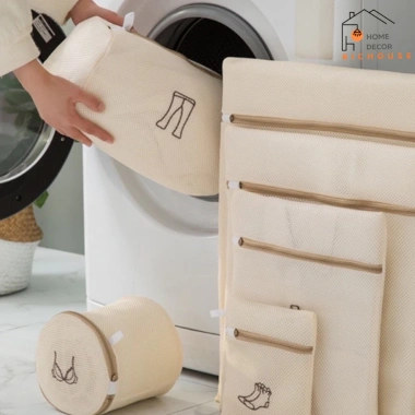 Túi Giặt Đồ 3 Lớp TRENDY - Lưới Bảo Vệ Quần Áo, Khóa Kéo Ngăn Co Dãn, 23.000 VND