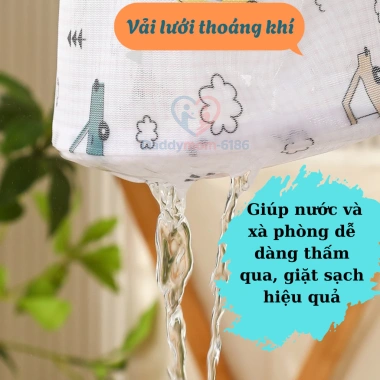 Túi Giặt Đồ Lót Hình Trụ Chống Xoắn Rách - Bảo Vệ Áo Quần Lót, Vải Lưới 49k