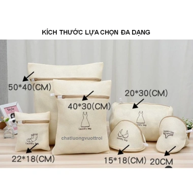 Túi Giặt Đồ Máy 2 Lớp Dày Dặn, Khóa Kéo Chắc Chắn - Giặt Quần Áo, Áo Ngực, Quần Lót, Vớ - Giá chỉ 26.000₫ 6 Túi Giặt Đồ Máy 2 Lớp Dày Dặn, Khóa Kéo Chắc Chắn - Giặt Quần Áo, Áo Ngực, Quần Lót, Vớ - Giá chỉ 26.000₫ 6