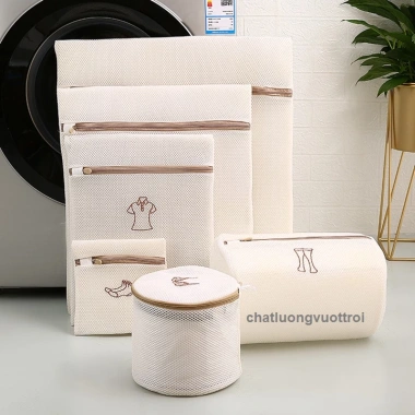 Túi Giặt Đồ Máy 2 Lớp Dày Dặn, Khóa Kéo Chắc Chắn - Giặt Quần Áo, Áo Ngực, Quần Lót, Vớ - Giá chỉ 26.000₫