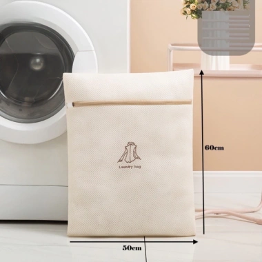Túi giặt đồ máy giặt 3 lớp HappyHome - Lưới lót khóa kéo không co giãn, giá 28,420₫ 9