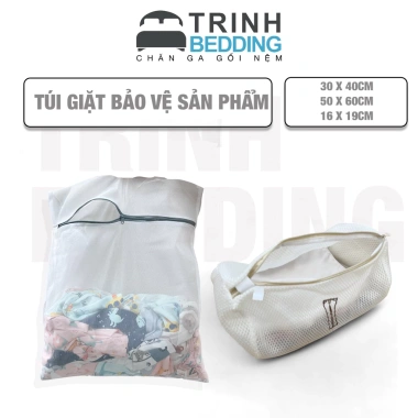 Túi Giặt Ga và Đồ Lụa Dày Đệm, Khóa Kéo Vải Bảo Vệ Chăn Ga - Giá 22.000₫