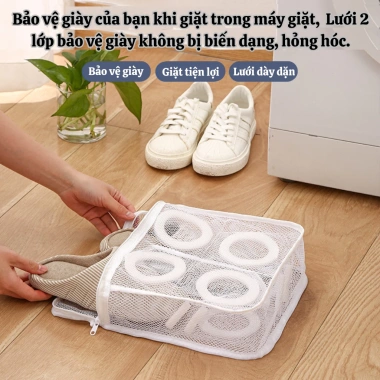 Túi giặt giày Dotina TGG01 - Bảo quần áo, giảm giá 42.500₫, dùng máy giặt 2 Túi giặt giày Dotina TGG01 - Bảo quần áo, giảm giá 42.500₫, dùng máy giặt 2