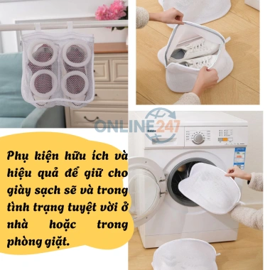 Túi Giặt Lưới Bảo Vệ Giày – Đa Size Không Biến Dạng, Chống Rối, Chố – 69.000đ 7