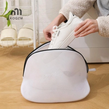 Túi Giặt Lưới Đa Năng Khóa Kéo - Bảo Vệ Giày, Quần Áo Khi Du Lịch, Máy Giặt