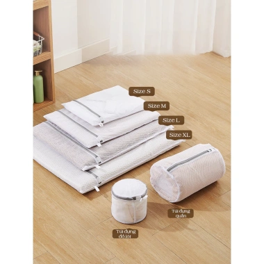 Túi Giặt Quần Áo Ecoco Khóa Kéo, Lưới Kháng Khuẩn, Co Giãn Đa Chiều Bảo Vệ