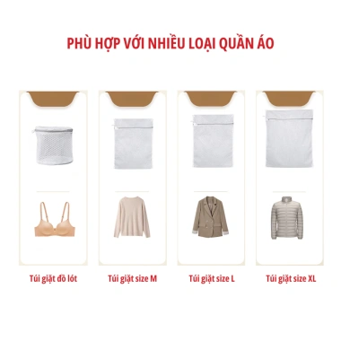 Túi Giặt Quần Áo Ecoco Khóa Kéo, Lưới Kháng Khuẩn, Co Giãn Đa Chiều Bảo Vệ