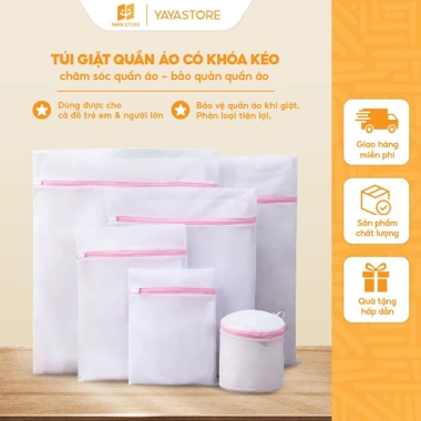 Túi Giặt Quần Áo Khóa Kéo - Giặt Áo Ngực, Bảo Quản và Chăm Sóc, Giá Chỉ 22.000