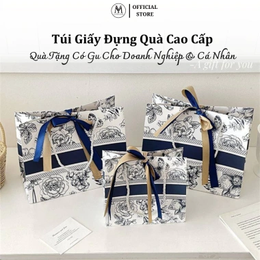 Túi Giấy Cứng Cao Cấp Đựng Quà Sinh Nhật Người Yêu, Nhiều Size, Nơ Tiện Lợi 6