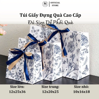 Túi Giấy Cứng Cao Cấp Đựng Quà Sinh Nhật Người Yêu, Nhiều Size, Nơ Tiện Lợi 7