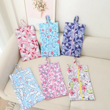 Túi Giày Dễ Thương Di Động Du Lịch Kuromi Chống Bụi Bảo Quản Không Dệt 2