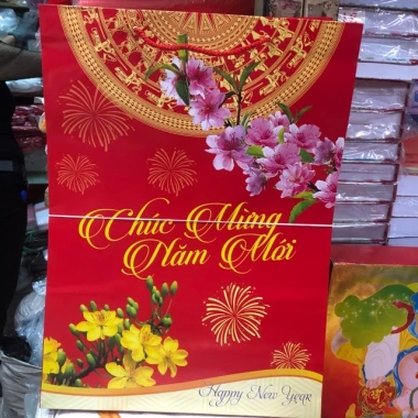 Túi giấy đỏ Chúc Mừng Năm Mới có quai đựng quà - Thiết kế đẹp, lịch sự, giá 95.000 VND