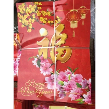 Túi giấy đỏ Chúc Mừng Năm Mới có quai đựng quà - Thiết kế đẹp, lịch sự, giá 95.000 VND
